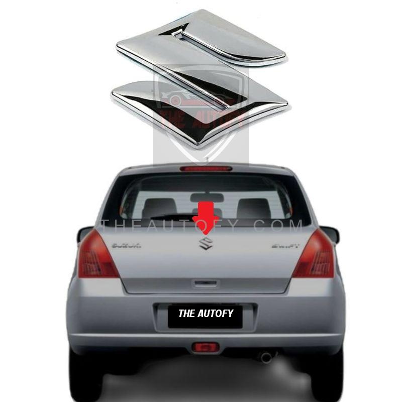 Suzuki Swift S Rear Trunk Logo Monogram - Model 2010-2022 - THEAUTOFY.COM