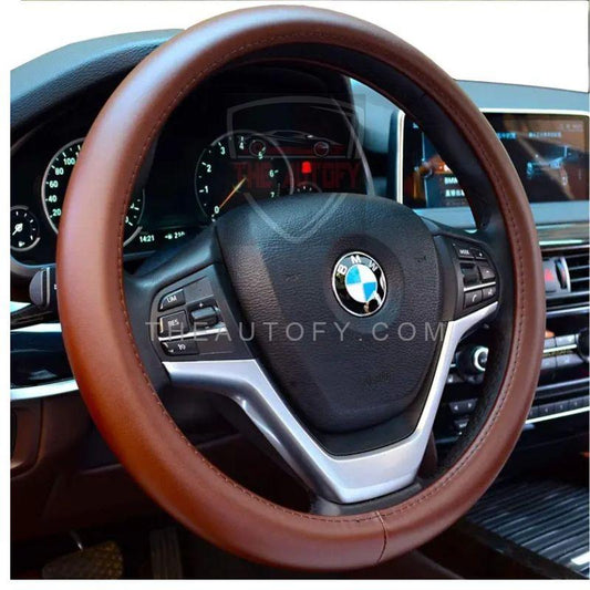Steering Cover Brown Slip on - THEAUTOFY.COM