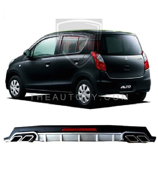 Suzuki Alto Rear Bumper Diffuser - Model 2009-2014 - THEAUTOFY.COM