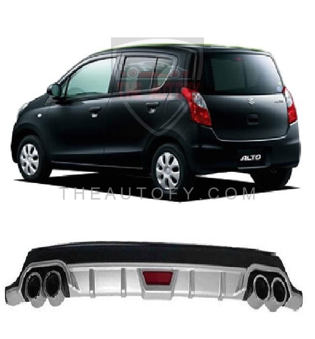 Suzuki Alto Rear Bumper Diffuser - Model 2009-2014 - THEAUTOFY.COM