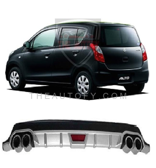 Suzuki Alto Rear Bumper Diffuser - Model 2009-2014 - THEAUTOFY.COM