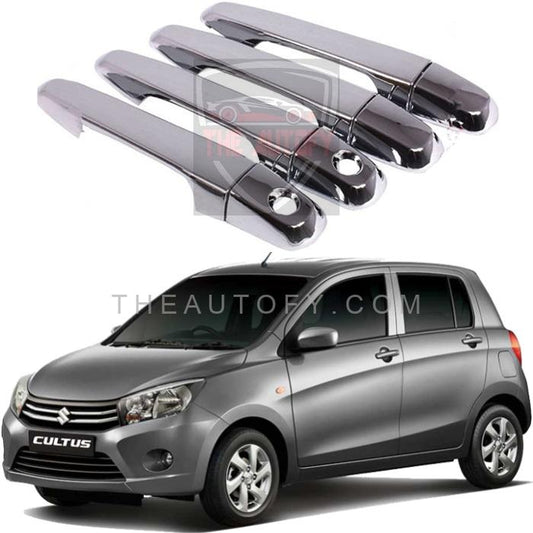 Suzuki Cultus Chrome Door Handle Covers 4pcs - Model 2017-2025 - THEAUTOFY.COM