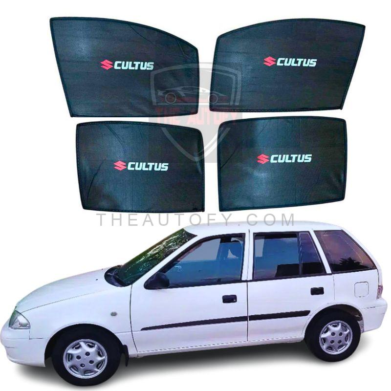 Suzuki Cultus Side Windows Sun Shades 4pcs - Model 2000-2017 - THEAUTOFY.COM