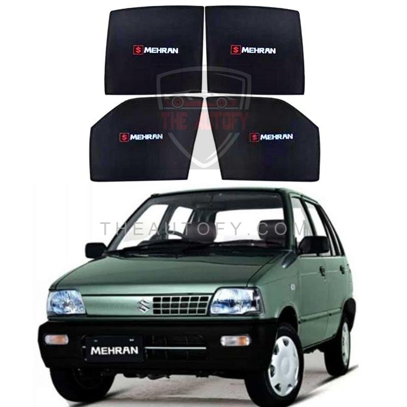 Suzuki Mehran Side Windows Sun Shades 4pcs - Model 1988-2019 - THEAUTOFY.COM