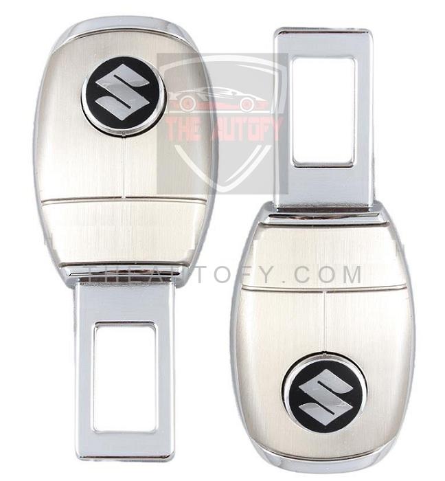 Suzuki Style Double Buckle Metal Seat Belt Clip - 2pcs - THEAUTOFY.COM