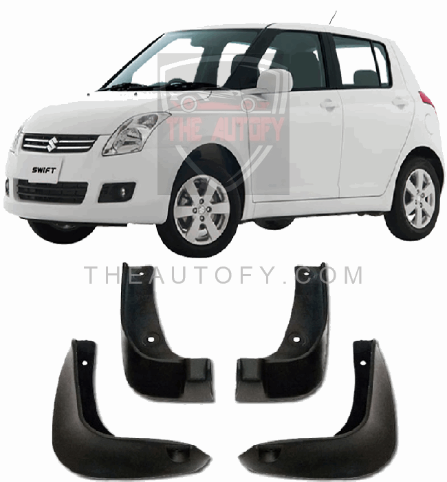 Suzuki Swift Mud Flaps 4pcs - Model 2010-2022 - THEAUTOFY.COM
