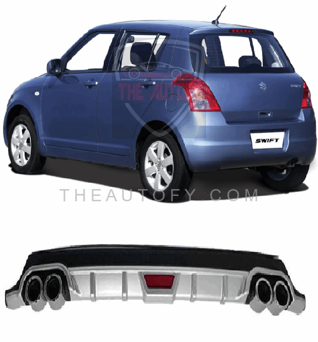 Suzuki Swift Rear Bumper Diffuser - Model 2010-2022 - THEAUTOFY.COM