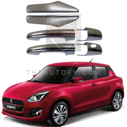 Suzuki Swift Chrome Door Handle Covers 4pcs - Model 2022-2025 - THEAUTOFY.COM