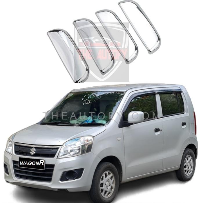 Suzuki Wagon-R Chrome Door Handle Covers 4pcs - Model 2014-2025 - THEAUTOFY.COM