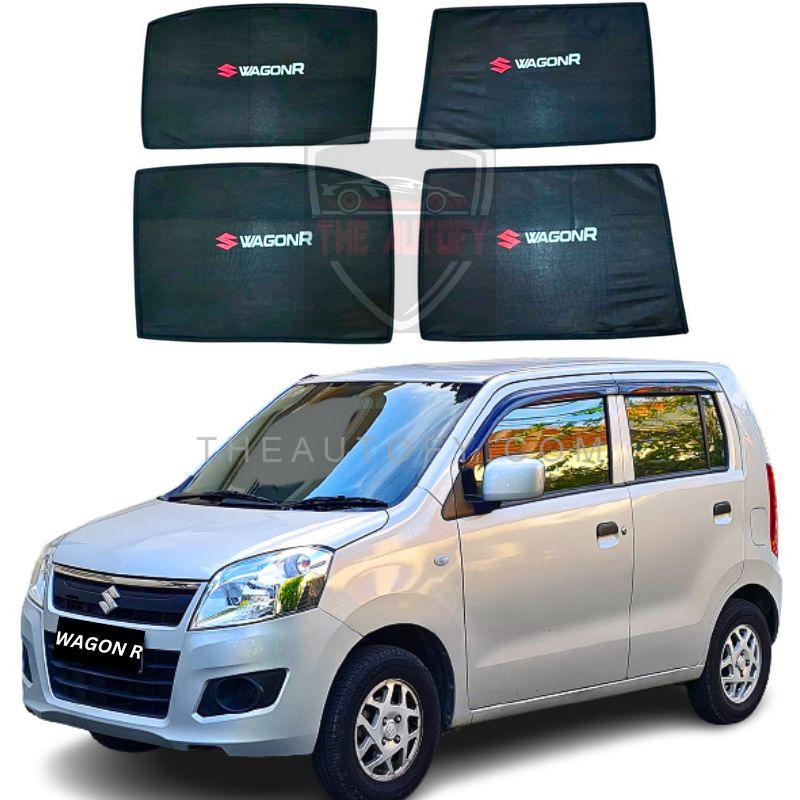 Suzuki Wagon R Side Windows Sun Shades 4pcs- Model 2014-2025 - THEAUTOFY.COM