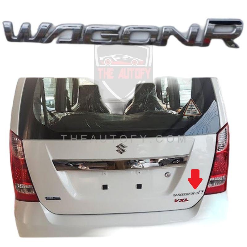 Suzuki Wagon R Chrome Logo Monogram - Model 2014-2025