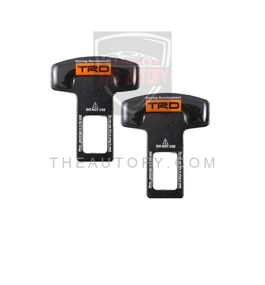 TRD Seat Belt Clip Black | Safety Belt Buckles - Pair - THEAUTOFY.COM
