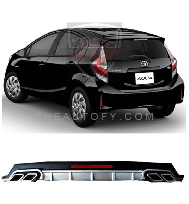 Toyota Aqua Rear Bumper Diffuser - Model 2012-2021