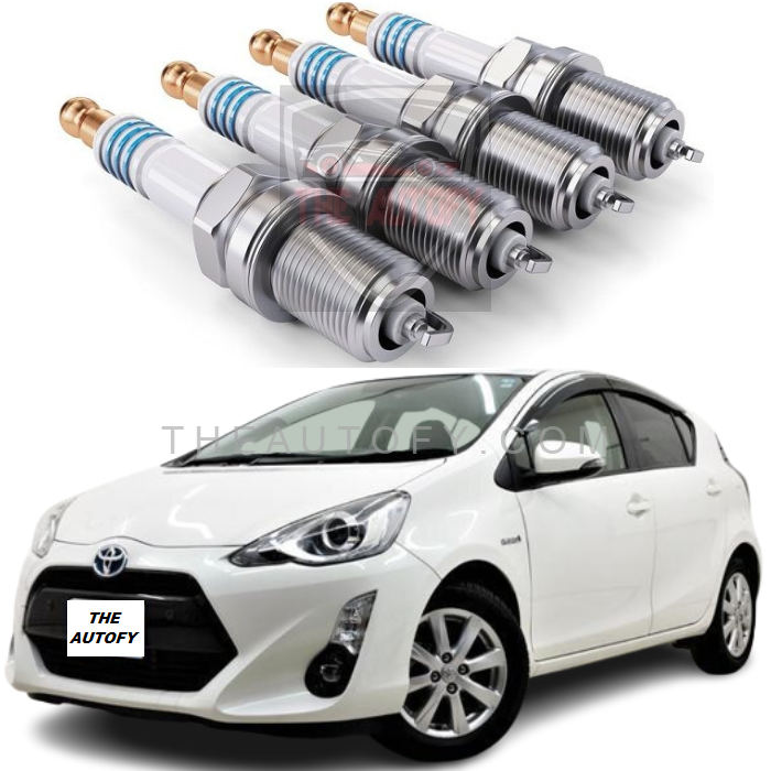 Toyota Aqua Spark Plugs Set of 4pcs - Model 2012-2021 - THEAUTOFY.COM