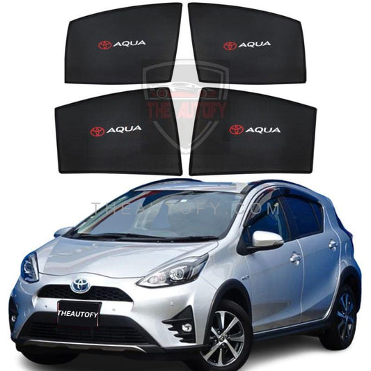 Toyota Aqua Side Windows Sun Shades 4pcs - Model 2012-2021 - THEAUTOFY.COM