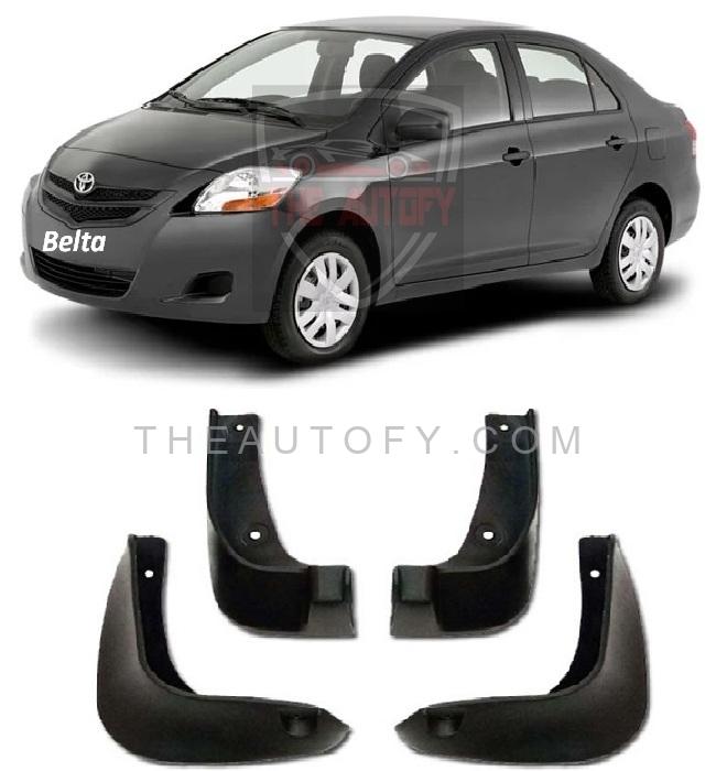 Toyota Belta Mud Flaps 4pcs - Model 2005-2012
