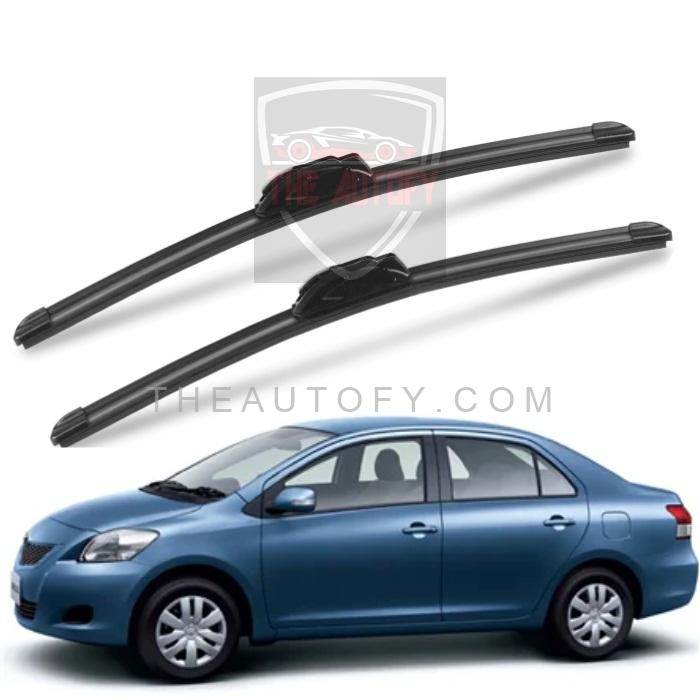 Toyota Belta Windshield Wiper Blades 2pcs - Model 2005-2012 - THEAUTOFY.COM