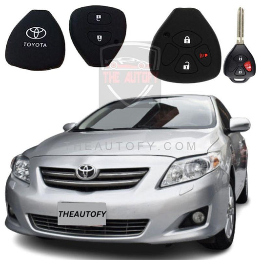 Toyota Corolla Silicon Key Cover - Model 2008-2015 - THEAUTOFY.COM