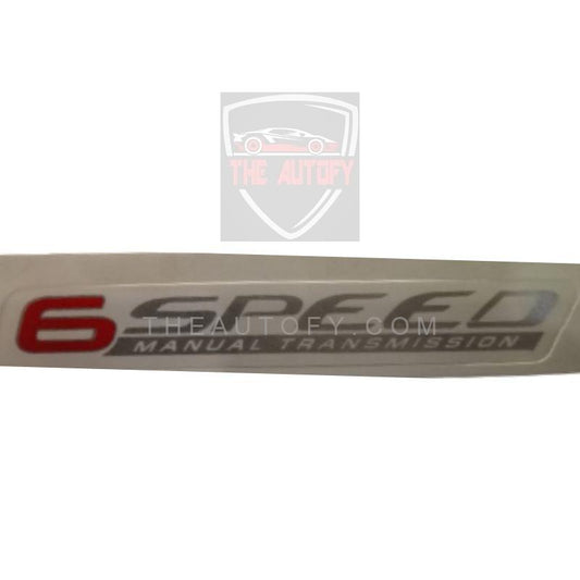 Toyota Corolla 6 Speed Manaul Transmission Sticker Model 2011-2014 - THEAUTOFY.COM