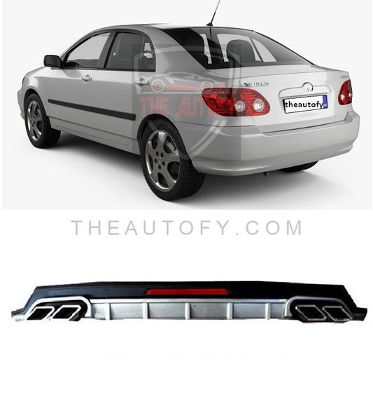 Toyota Corolla Rear Bumper Diffuser - Model 2002-2008 - THEAUTOFY.COM