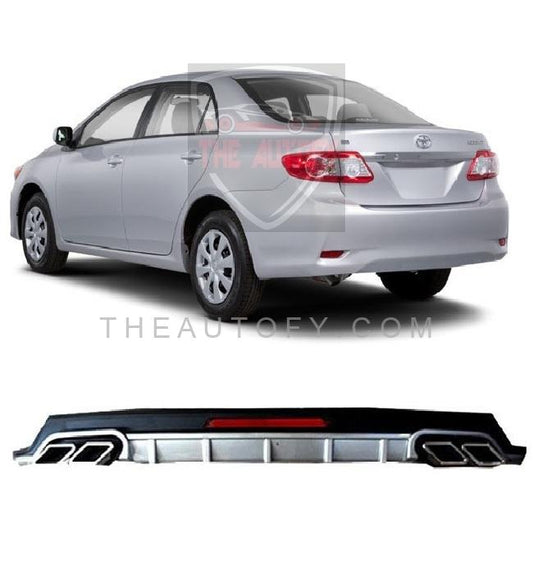 Toyota Corolla Rear Bumper Diffuser - Model 2008-2014 - THEAUTOFY.COM