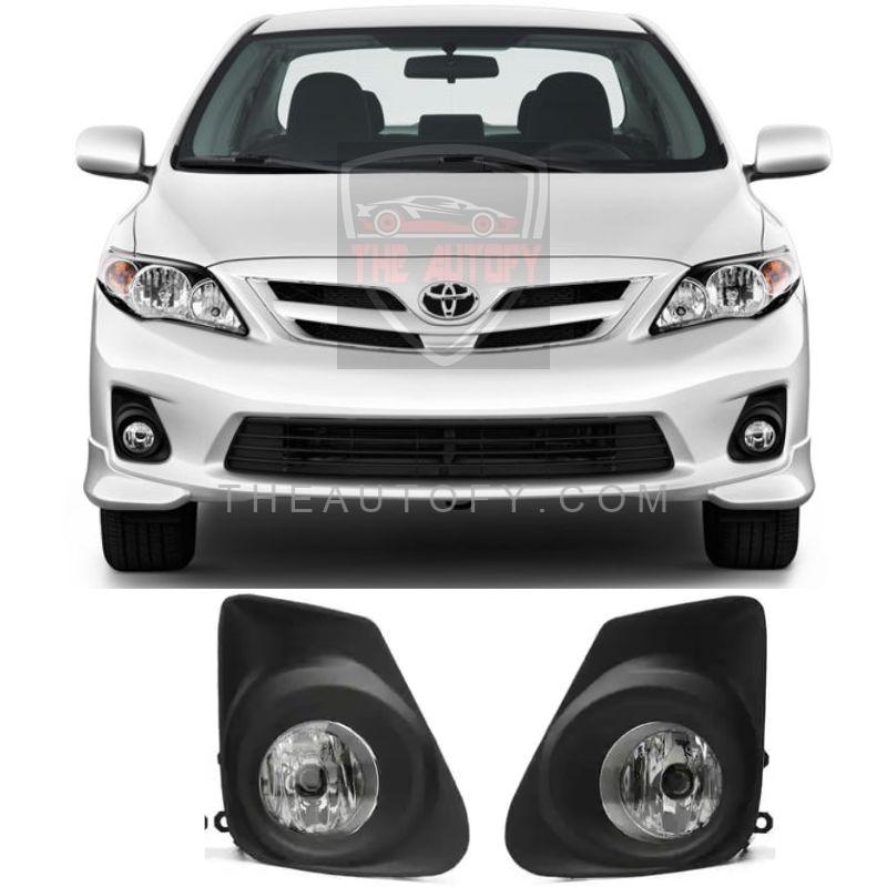 Passenger Right Side Fog Lamp Hole Cover For 2011-2013 Toyota Corolla – Textured Black