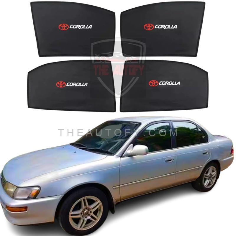 Toyota Corolla Side Sun Shades 4pcs - Model 1994-2002 - THEAUTOFY.COM