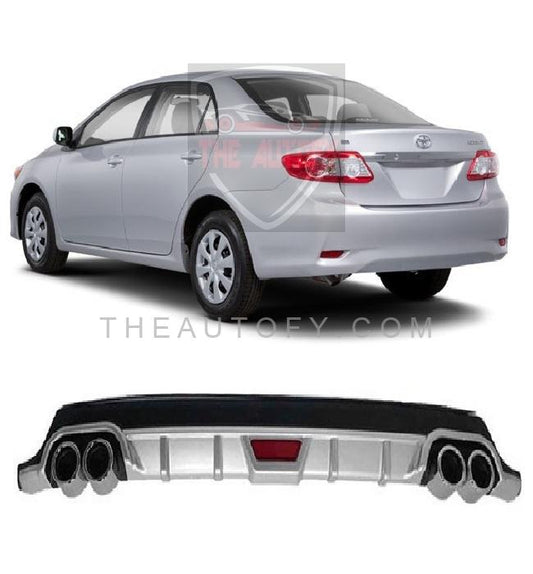 Toyota Corolla Rear Bumper Diffuser - Model 2008-2014 - THEAUTOFY.COM