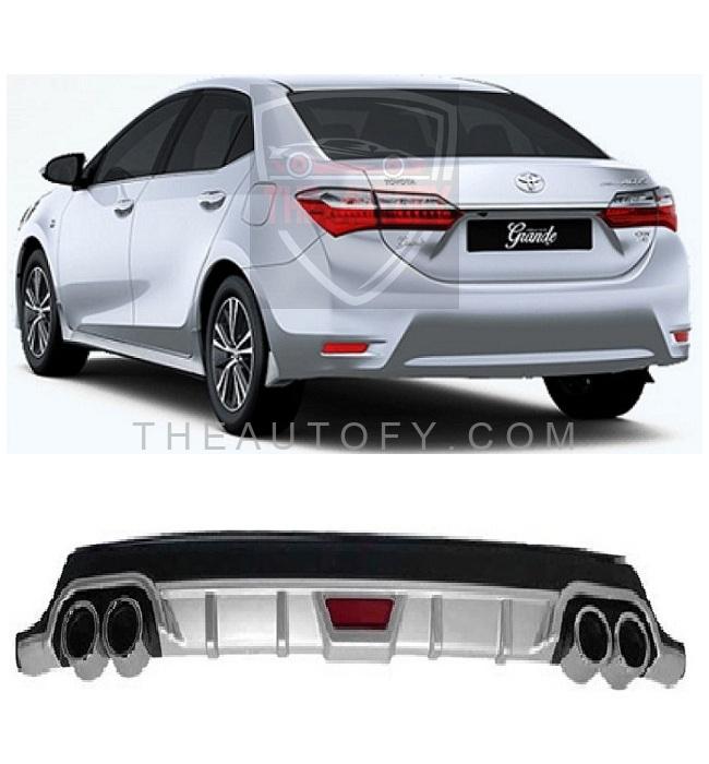 Toyota Corolla Rear Bumper Diffuser - Model 2014-2025 - THEAUTOFY.COM