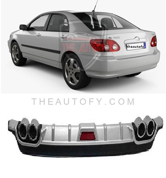 Toyota Corolla Rear Bumper Diffuser - Model 2002-2008 - THEAUTOFY.COM