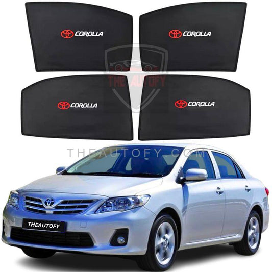 Toyota Corolla Side Windows Sun Shades 4pcs - Model 2008-2014 - THEAUTOFY.COM