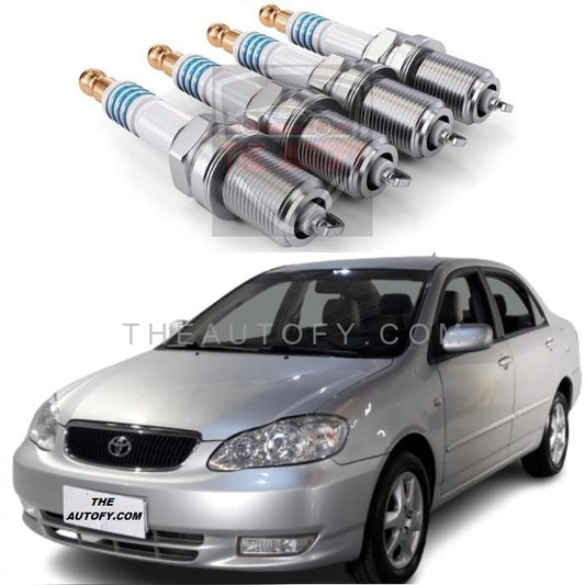 Toyota Corolla Spark Plugs Set of 4pcs - Model 2002-2008 - THEAUTOFY.COM