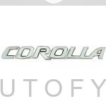Toyota Corolla Chrome Matte Black Logo Monogram - THEAUTOFY.COM