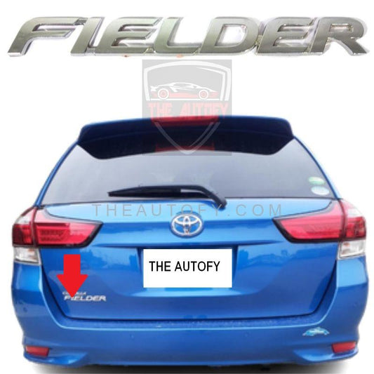 Toyota Fielder Chrome Logo Monogram - THEAUTOFY.COM