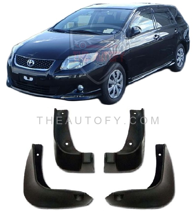 Toyota Corolla Fielder Mud Flaps 4pcs - Model 2006-2012