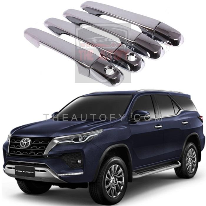 Toyota Fortuner Chrome Door Handle Covers 4pcs - Model 2015-2025