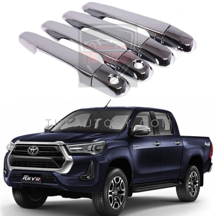 Toyota Hilux Revo Chrome Door Handle Covers 4pcs - Model 2015-2025