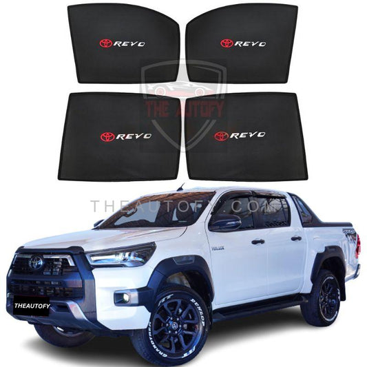 Toyota Hilux Revo Side Sun Shades 4pcs - Model 2015-2025 - THEAUTOFY.COM