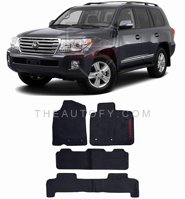 Toyota Land Cruiser LC200 Floor Mats - Model 2007-2015 - THEAUTOFY.COM