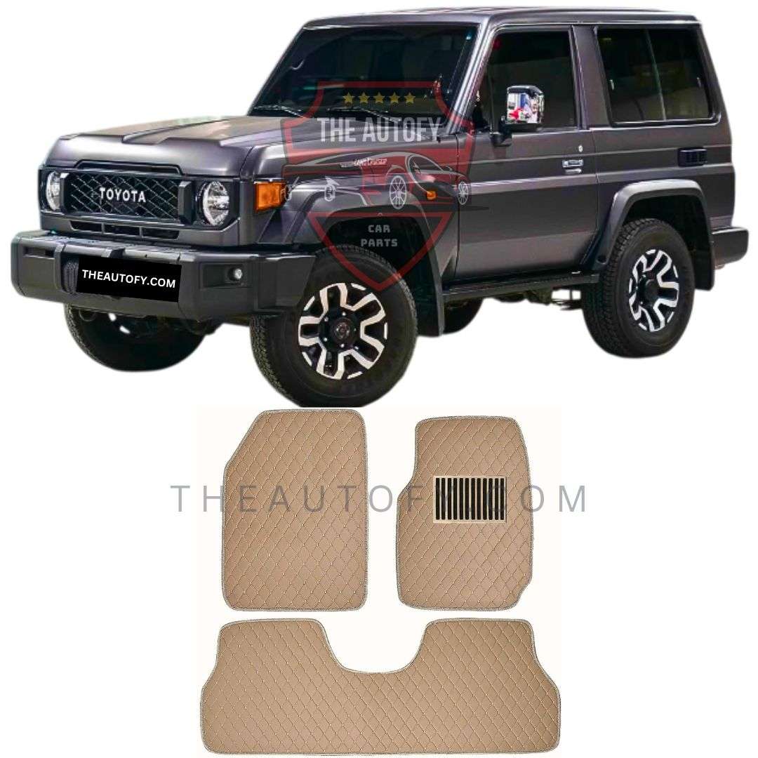 Toyota Land Cruiser 70 Series 3-Door Floor Mats - Model 1984-2025 - THEAUTOFY.COM