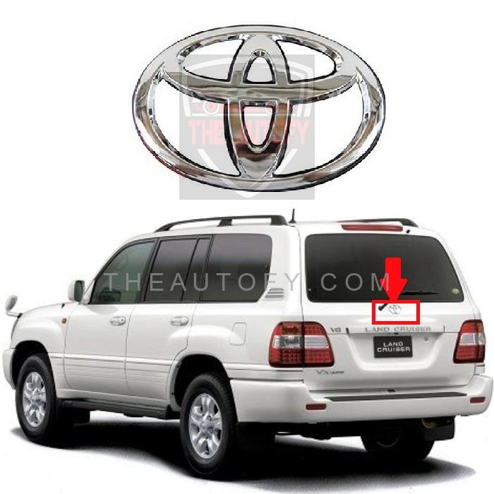 Toyota Land Cruiser LC100 Trunk Logo Monogram - Model 1998-2007