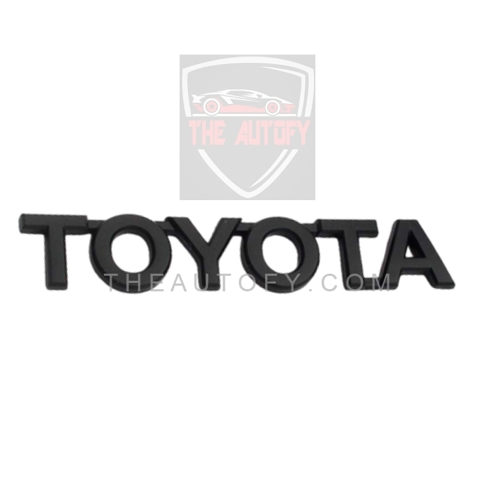 Toyota Corolla Letters Matte Black Logo 