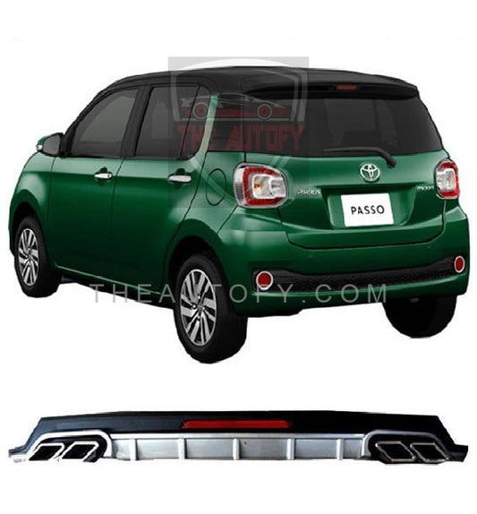 Toyota Passo Rear Bumper Diffuser - Model 2016-2023 - THEAUTOFY.COM