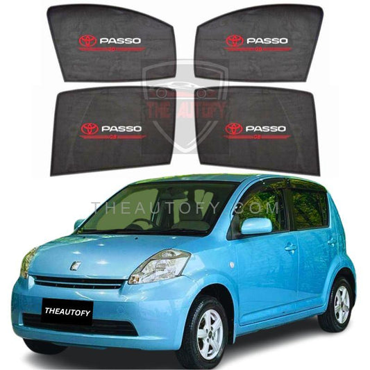Toyota Passo Side Sun Shades 4pcs - Model 2004-2010 - THEAUTOFY.COM
