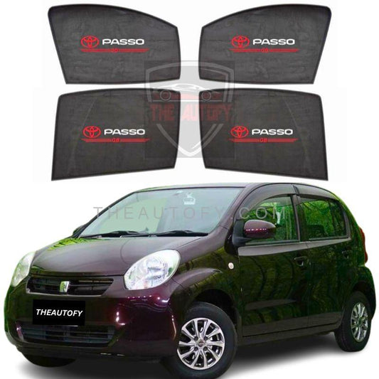 Toyota Passo Side Sun Shades 4pcs - Model 2010-2016 - THEAUTOFY.COM