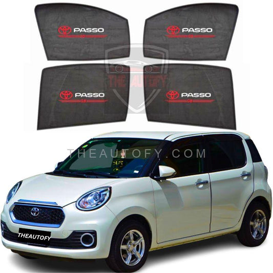 Toyota Passo Side Sun Shades 4pcs - Model 2016-2023 - THEAUTOFY.COM
