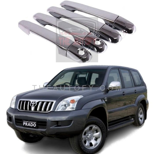 Toyota Prado LC120 Chrome Door Handle Covers 4pcs – Model 2002-2009 - THEAUTOFY.COM