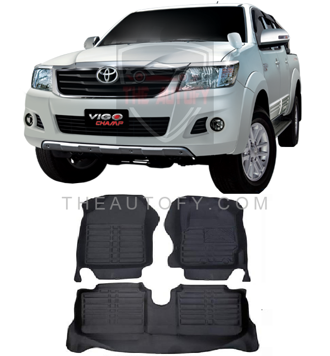 Toyota Hilux Vigo Floor Mats - Model 2005-2015 - THEAUTOFY.COM