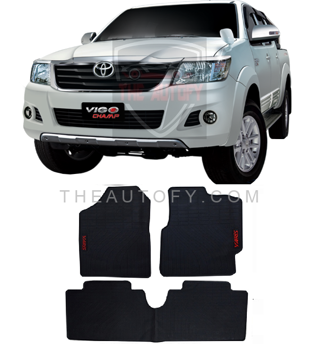 Toyota Hilux Vigo Floor Mats - Model 2005-2015 - THEAUTOFY.COM
