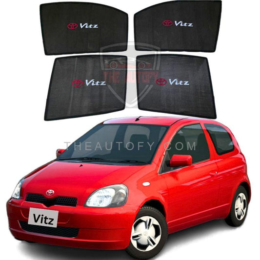 Toyota Vitz Side Windows Sun Shades 4pcs - Model 1998-2005 - THEAUTOFY.COM
